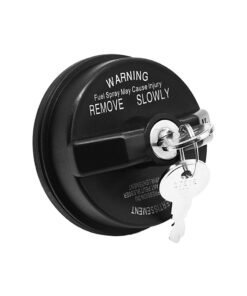 SYOSI Locking Gas Cap, Lock Fuel Cap Compatible for Dodge Jeep Ram - Challenger Grand Caravan Ram 1500, Cherokee Wrangler TJ LJ JK JKU JL JLU JT, # 05278655AB, 5278655AB
