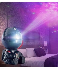 ZCM-HAPPY Astronaut Nebula Starry Sky Laser Light Projector With Remote Control Black Star