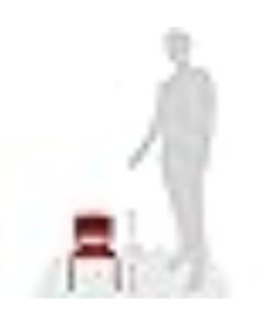 Cosmoplast Plastic Junior Deluxe Chair- L 38 x W 32 x  H 53 cm (Red) Red - Image 3