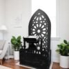 TPGP Prayer Mat Stand Holder With Quran Holder, Prayer Rug, Prayer Counter Stand Black Made Of PVC Foam Plastic, Home Decor, Living Room