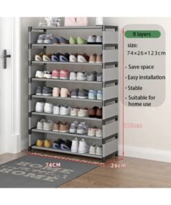 Multi-Function 8-Layer Practical Shoe Rack Reinforced Multi-Layer Assembly Storage Shoe Rack Large Capacity