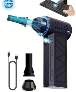 HAVEN Jet Dry Mini Blower, 130000 RPM Electronic Air Blower, Super Jet Fan Adjustable Speeds and Rechargeable, Cordless Jet Blower Car Dryer with Large Battery, Outdoor Cleanning Device