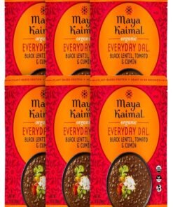 Maya Kaimal Foods - Organic Indian Everyday Dal - Black Lentil 10oz - Fully Cooked with Tomato and Cumin - Vegan - Microwavable - Ready to Eat Meals - Pack of 6