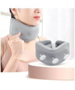 Neck Brace for Neck Pain and Support - Soft Foam Neck Brace Cervical Collar for Sleeping Breathable Neck Support Brace Wraps Keep Vertebrae Stable and Aligned for Women & Men, 1 Pcs, Gray