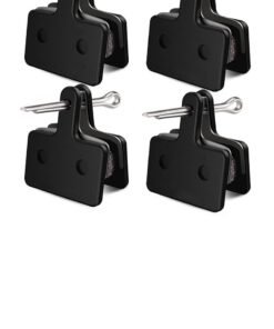 Barakah Bike Brake Pads, 4 Pairs Disc Brake Pads & Spring (Semi-Metallic), Compatible with TRP Tektro Shimano Deore Brakes, for Mountain Bike Disc Brakes