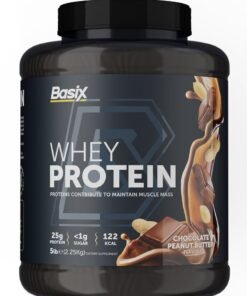 Basix Muscle Whey Protein - Chocolate Peanut Butter - 5Lb Tubs