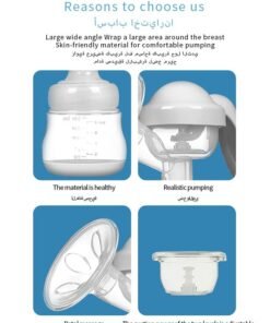 Alternative view of ALLTOMOM Manual Breast Pump 150ml BPA Free Bottle with 2 Modes for Efficient Expression and Easy Cleaning