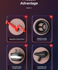 Alternative view of Sharpdo 18 Inch Kids Bike Magnesium Alloy Kids' Bike Children's Bicycle For 7-9 Years Old Girls And Boys With Training Wheels Sensitive Brakes Wear-Resistant Tires Safe and Stable