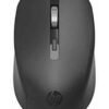 HP S1000 Plus Wireless USB Mouse, 2.4GHz Wireless Dongle, Up to 1600 DPI, Optical Sensor, Ambidextrous Design, Silent Clicks Black