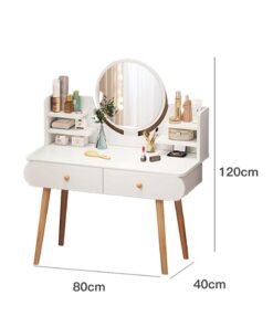 Sharpdo Multi-tier Dresser With Drawer And Mirror For Bedroom Dressing Table With Drawers Vanity Table Beautiful 80x40x120cm