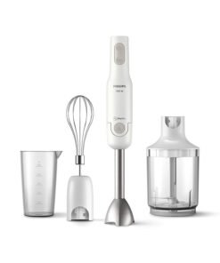 Philips Handblender - Includes Beaker + XL Chopper + Whisk, HR2545/01 White/Silver/Black