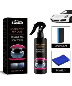RAYHONG Nano Spray for Car Scratch Repair, High Protection Three in One, Car Scratch Nano Repair Spray, Car Coating Fast Wax Polishing Spray, Remove Dirt and Grease Easily - 120ML