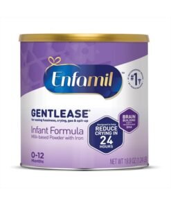 Enfamil Gentlease Baby Formula, Clinically Proven to Reduce Fussiness, Crying, Gas & Spit-up in 24 hours, Brain-Building Omega-3 DHA & Choline, Baby Milk, 19.9 Oz Powder Can​