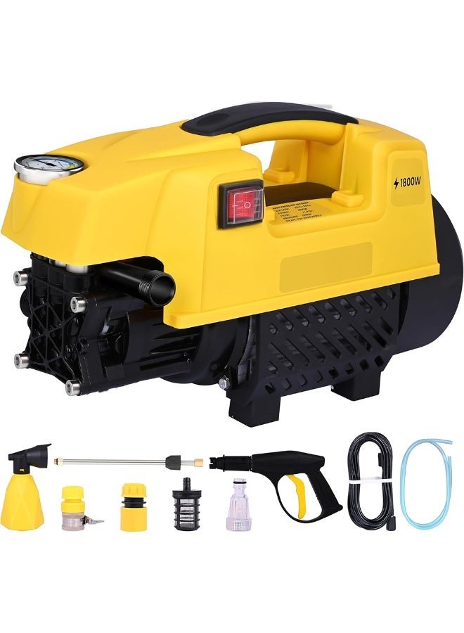 BlueFire Car Washer High Pressure Pump 1800W | 120 Bar | 6.5L/Min Flow Rate | Corded Electric | Durable & Powerful Pressure Washer with 5m Hose, Spray Gun & Water Filter | Portable Cleaning Machine for Car, Bike, Home, and Outdoor Use