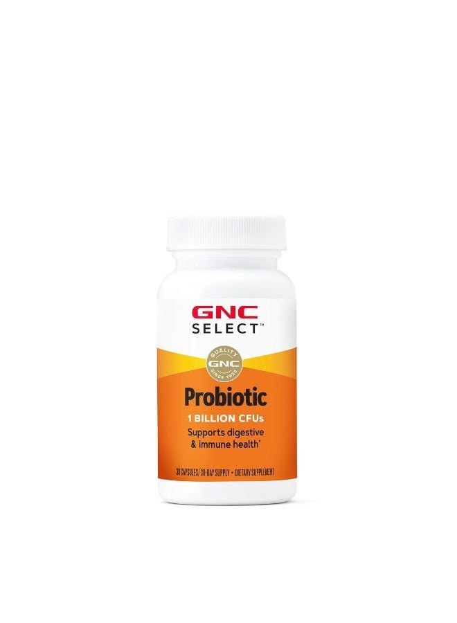 GNC Select Probiotic 1 Billion Cfus 30 Capsules