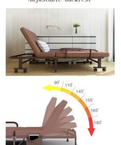 Alternative view of CityRiya-Long Folding Bed, Portable Foldable Beds, Office Sleeping Bed, Single Bed, Strong Sturdy Frame Rollaway Beds, Bedroom Bed Furniture for Home Office
