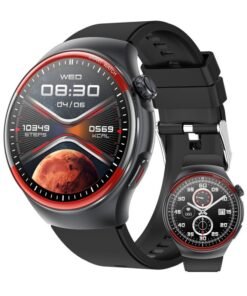 RollsTimi  1.43 inch Smartwatch Fitness Running Watch Bluetooth Temperature Monitoring Pedometer Call Reminder Compatible with Android iOS Women Men Hands-Free Calls Waterproof watch