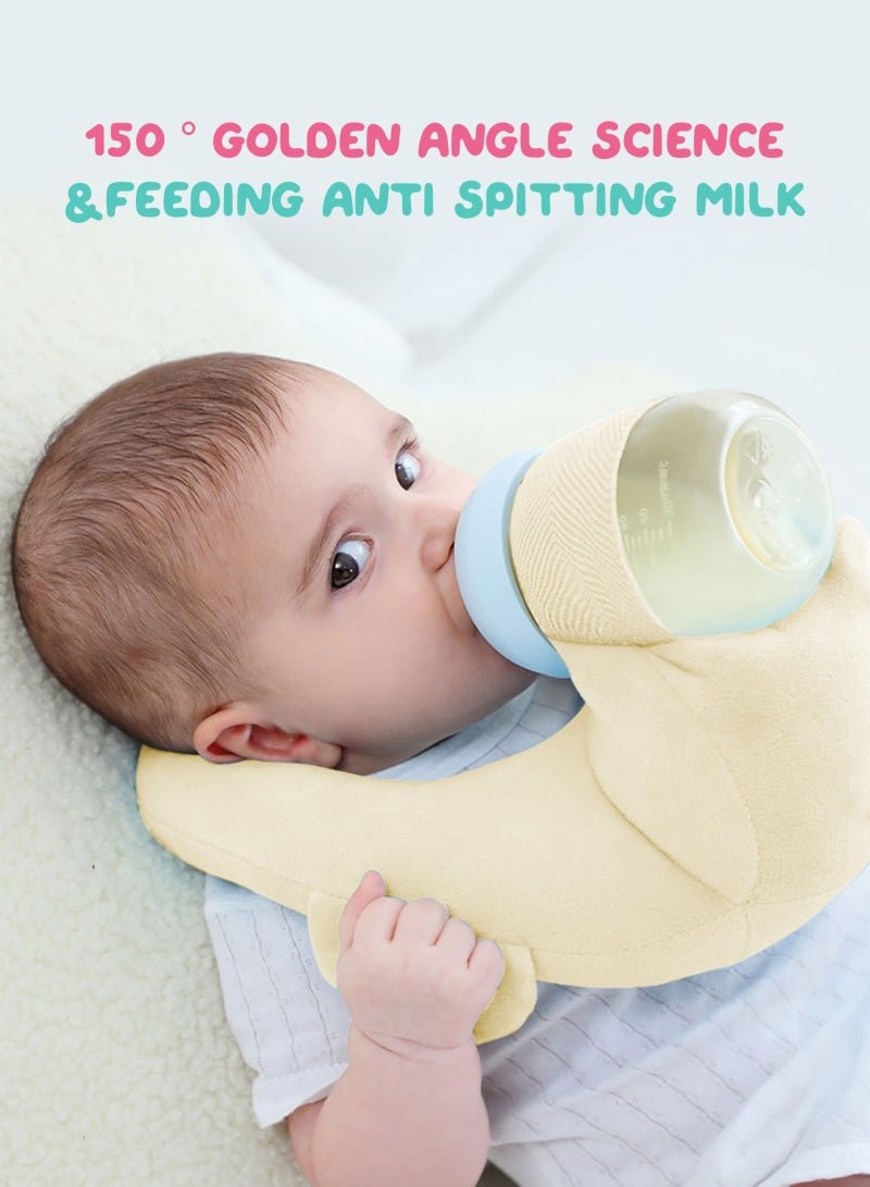 URbazaar Baby Self Feeding Cushion, Baby Self Feeding Pillow, Breast Feeding Pillow, Baby Feeding Bottle Holder, Baby Organic Cotton - Image 3