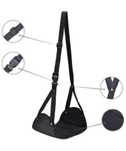 Alternative view of Foot Rest,Portable Travel Footrest Flight Carry-On Foot Rest Adjustable Height Foot Rest Travel Accessories Footrests Hammock