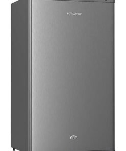 Krome 120L Single Reversible Door Refrigerator Energy Class E F Ideal For Small Spaces Mini Fridge Suitable Kitchen Bedroom Office And Bar KR-RDC120H Inox