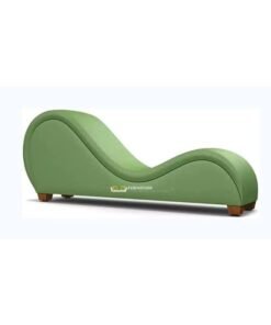 R2R FURNITURE S Shape Sofa In Green Pvc Leather