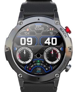 RollsTimi  Smart Watches for Men Women, Smartwatch with Bluetooth Call IP68 Waterproof 1.32" HD Rugged Tactical Fitness Watch Tracker Heart Rate Monitor