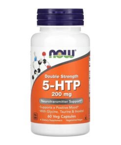 NOW Foods, 5-HTP, Double Strength, 200 mg, 60 Veg Capsules