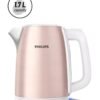 Philips Metal Kettle Daily Collection - Spring Opening, 360° Pirouette Base, 1.7 L 2200 W HD9350/96 Rose Gold