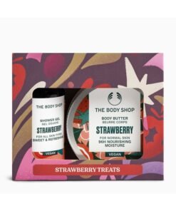 THE BODY SHOP Strawberry Treats Gift Set – Shower Gel (60 Ml) And Body Butter (50 Ml) – Juicy Strawberry Scent, Gentle Daily Cleanser And Deep Nourishing Hydration For Soft Skin.
