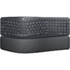 Logitech ERGO K860 Wireless Ergonomic Keyboard - Split Keyboard Layout, Wrist Rest, Natural Typing, Stain-Resistant Fabric, Windows/Mac, Bluetooth + USB, Windows/Mac, QWERTY UK English Layout - Grey
