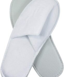 world amenities Premium Spa Slippers Bulk Unisex  Closed Toe Individually Wrapped  Hotel Slippers