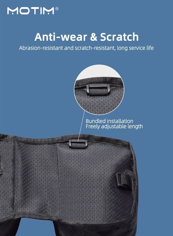 Motim Bike Frame Storage Bag, Bike Triangle Bag Bicycle Bag with Two Side Pockets, Under Seat Tool Accessories Pouch for MTB Road Cycling Accessories - Image 3