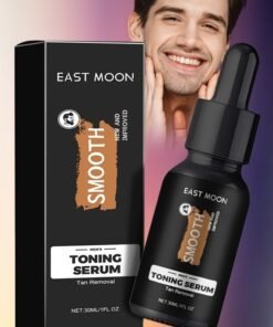 East Moon Smooth Toning Serum Tan Removal Serum Skin Care Essence Toner Vitamin C Serum For Face Wrinkle Aging Dark Circle Sun Damage Hydrate Face Oil Hyaluronic Face Serum Brightening Face Toner 30ML