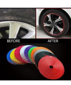 8M Roll Rim blades Car Vehicle Color Wheel Rims Protectors Decor Strip Tire Guard Line Rubber Mounding Trim Tire Guard Line