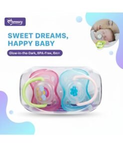 Alternative view of Momeasy Physiological Pacifier – 2 Pcs Pack Assorted Colors
