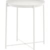 Roman Gifts Round Tray Table White 45x45x53cm
