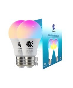 CAROSKI WIFI Smart Bulb with 1 Year Warranty - 9W Smart Wi-Fi Light Bulb Pack of 2 - LED Home light bulb - Bulb smart light has Multi Colors