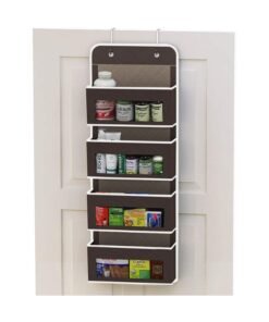NeeMee 5-Layer Non-Woven Fabric Over-the-Door Pocket Organizer - Large Capacity Home Bedroom Storage