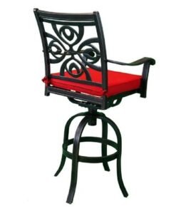 Swivel Bar Chair-Sandiego Style-61x55x121Cm-Aluminum-1Year