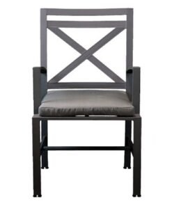 Arm Chair-Dallas Style-48x54x93Cm-Aluminum-1Year