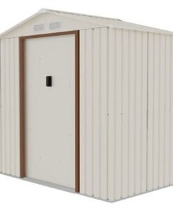 CamelTough Outdoor Metal Storage Shed (7 x 4.2 Feet) with 5 Shelf Metal Rack (86.5 x 35.5 x 183 CM), Combo Pack, Garden Metal Shed. Perfect for Storing Patio Furniture, Garden Tools, Garage Organizer - Image 4