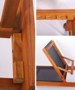 Wooden Relaxing Beach Sunlaunger