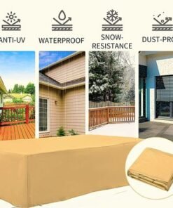 Protection Cover for Albany 8 Seater Garden Sofa - L280 x W190 x H95cm - Beige - Image 4