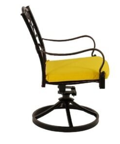 Swivel Chair -Santorini Style-64x64x92Cm-Aluminum-1Year