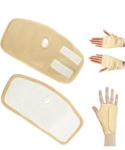 GUDOO 2 Pack Castor Oil Wraps for Wrists Reusable Organic Castor Oil Packs for Liver Detox Adjustable Elastic Strap Oil Pack Wrap Comfort Flannel Cotton Anti Oil Leak