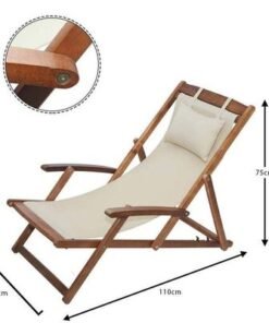Wooden Relaxing Beach Chair