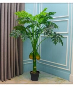 Artificial Papaya Plant 1.45 Meters High - Image 3