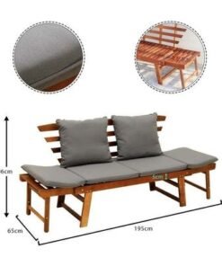 Solid Acacia Wood Chair Outdoor