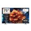 TCL 75 Inch Smart TV 4K QD-Mini LED Colorful Quantum Crystal HDR 10+ Gaming Google TV, 144Hz Native Refresh Rate, ONKYO 2.1 Hi-Fi, Dolby Atmos, AI Mode,  (2025 Model) 75Q6C black
