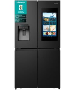 Hisense Gross 759L/Net 760L Cross Door Refrigerator Fridge RQ760N4IF1, TFT Screen, Ice& Water Despneser, Smart Connectivity, Smart Diagnostic, Shopping List Function, Food Inventory Monitor, Impressive Recipes Function, Albums, Message Board, Screen Shareing, Premium Flat Door Design,Triple Cooling Zone, Antibacterial Guard, Inverter RQ760N4IF1 black